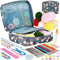 58 Pcs Crochet Kit: Beginner Adults, Kids Ergonomic Crochet Hooks Set with Case, DIY