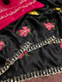 Vasthrlay Vichitra Embroidery Brown Black
