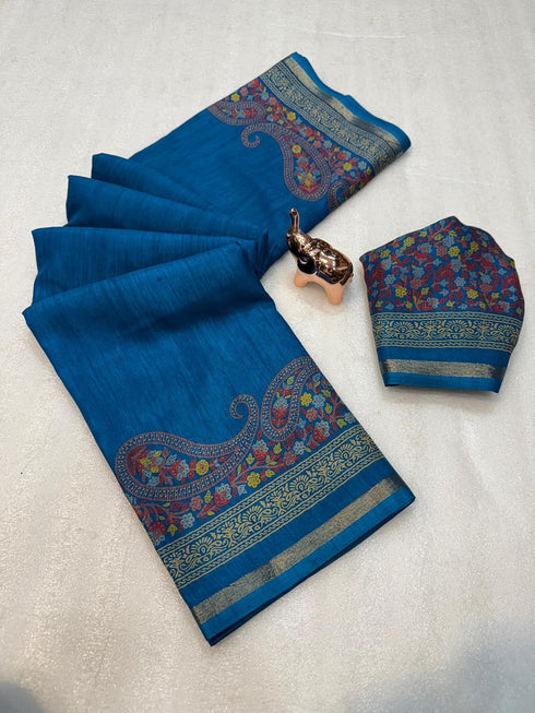 Vasthrlay Kalamkari Printed Saree
