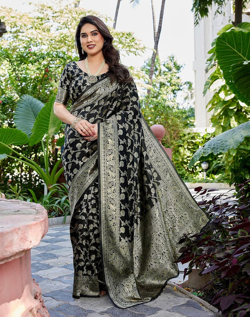 Vasthrlay Banarasi Traditional Jacquard Az Ys Shayani Ethnic Wear