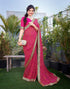 Vasthrlay Georgette Printed Jacquard Material Ethnic Wear