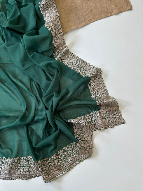 Vasthrlay Embroidery Georgette Unstitched