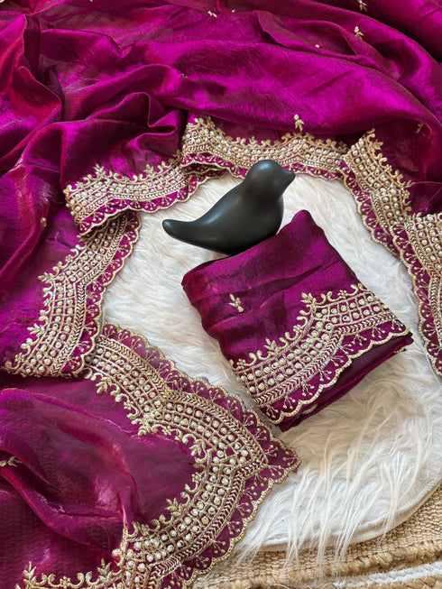Vasthrlay Embroidery Saree