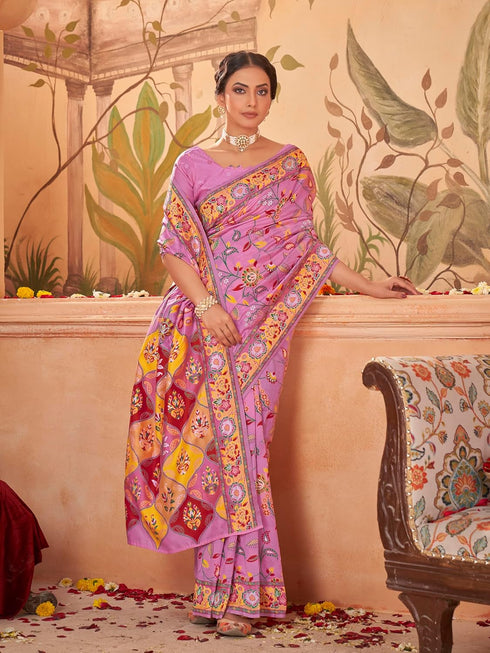Vasthrlay Kashmiri Pashmina Heritage White Ethnic Wear