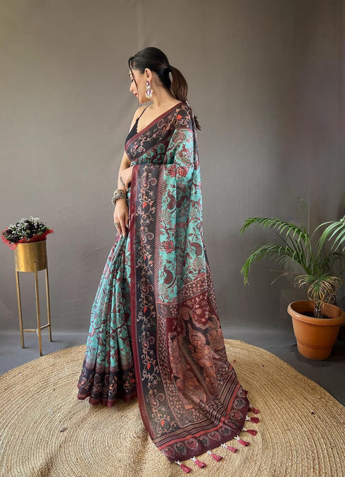 Vasthrlay Kalamkari Cotton Blouse Ethnic Wear