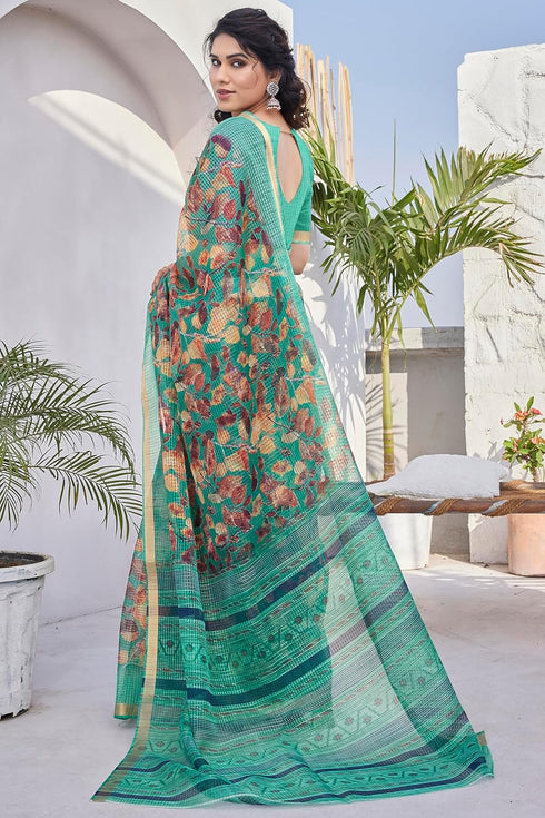 Vasthrlay Fashion Polyester Geometric Dusty Ethnic Wear