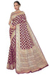 Vasthrlay Banarasi Bridal Maroon Ethnic Wear
