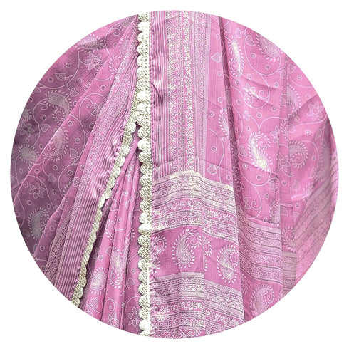 Vasthrlay Fashion Chiffon Paisley Printed Ethnic Wear