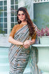 Vasthrlay Georgette Sequence White Ethnic Wear