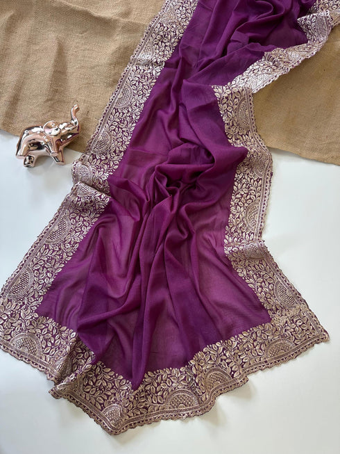Vasthrlay Embroidery Georgette Unstitched