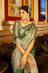 Vasthrlay Women's Organza Designer Unstitched Saree