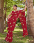 Vasthrlay Bandhani Printed Unstitched Yellow Saree