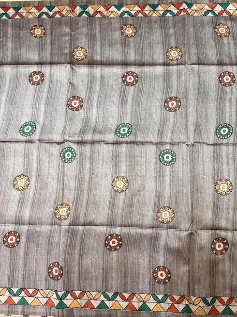 Vasthrlay Kalamkari Beautiful Darkgrey