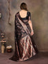 Vasthrlay Black Silk Saree