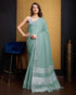 Vasthrlay Women's Cotton Unstitched Blouse Saree