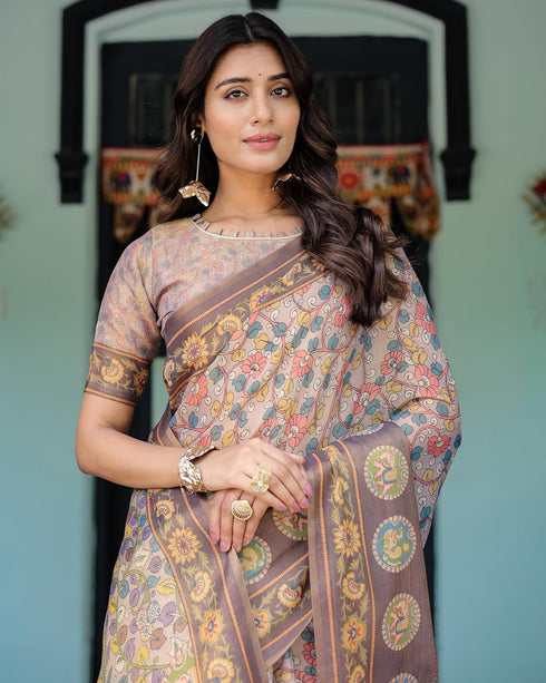 Vasthrlay Handloom Traditional Multicolour Saree