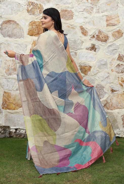 Vasthrlay Handloom Unstitched Saree