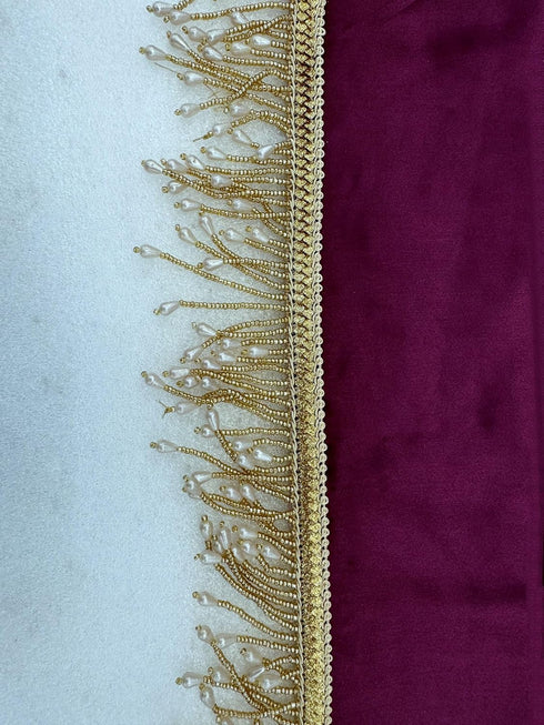 Vasthrlay Pleated Designer Tassels Ethnic Wear