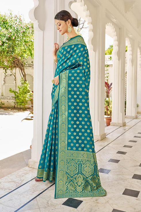 Vasthrlay Banarasi Rama Ethnic Wear