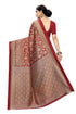 Vasthrlay Venkatagiri Blouse Piece Sdpl Metro Red Free Ethnic Wear