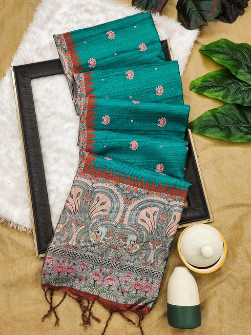Vasthrlay Saree Traditional Kalamkari Printed Designer