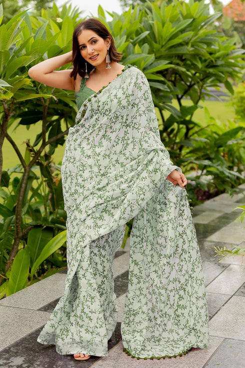 Vasthrlay Fashion Cotton Printed Dusty Ethnic Wear