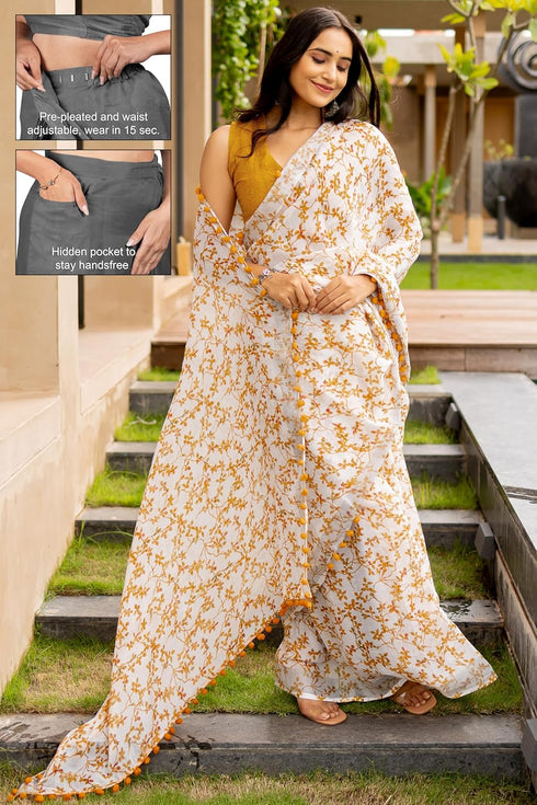 Vasthrlay Fashion Pocket Printed Readymade Ethnic Wear