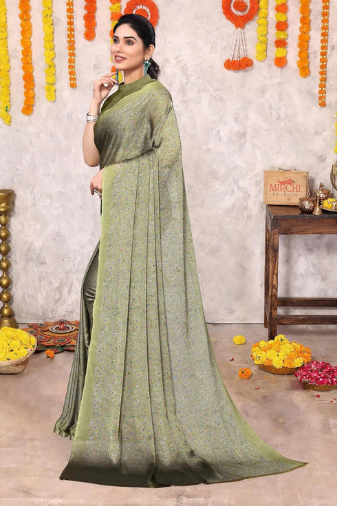 Vasthrlay Fashion Chiffon Printed Ethnic Wear
