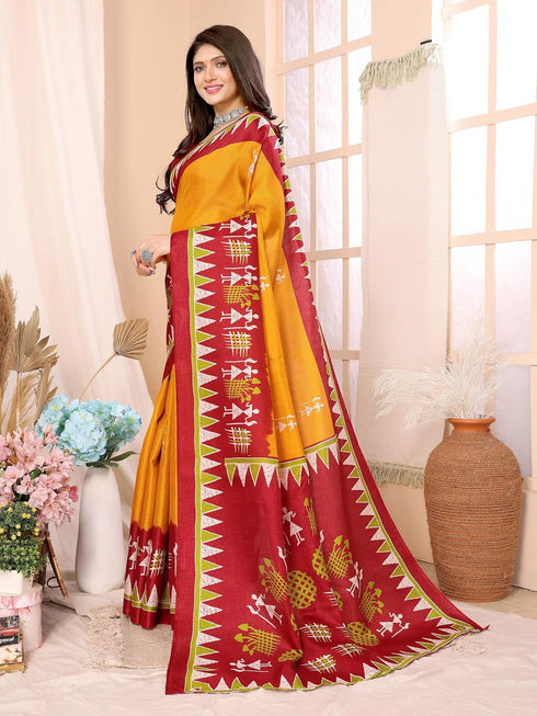 Vasthrlay Printed Unstitched Material Az Ys Patang Parent Mahendi Ethnic Wear