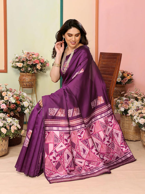 VasthrlayKanjivaram Banarasi Unstitched Mustard Free Ethnic Wear