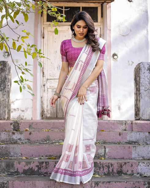 Vasthrlay Cotton Unstitched Blouse Ethnic Wear