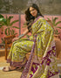 Vasthrlay Womens Printed Unstitched Maroon Saree