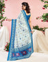 Vasthrlay Womens Printed Unstitched Wine Saree