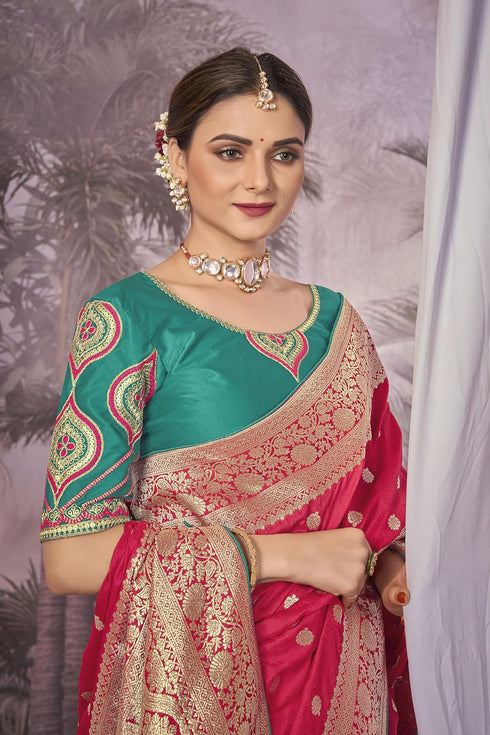 Vasthrlay Banarasi Embroidery Blouse Piece Mn1900