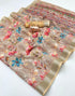 Vasthrlay Tussar Handloom Printed