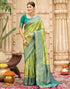 Vasthrlay Womens Banarasi Unstitched Yellow Saree