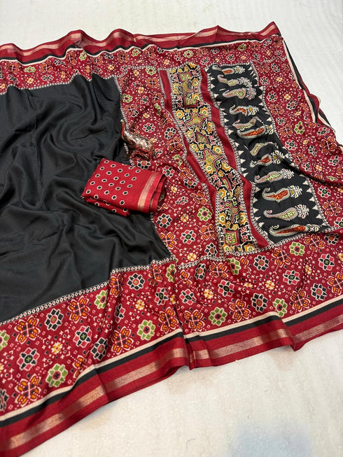 Vasthrlay Tussar Beautiful Printed