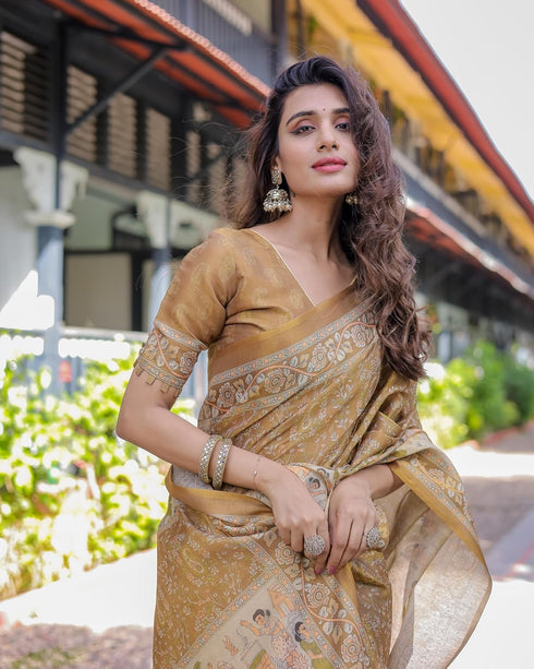 Vasthrlay Handloom Cotton Multicolour Saree