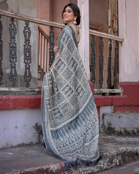 Vasthrlay Cotton Unstitched Blouse Ethnic Wear