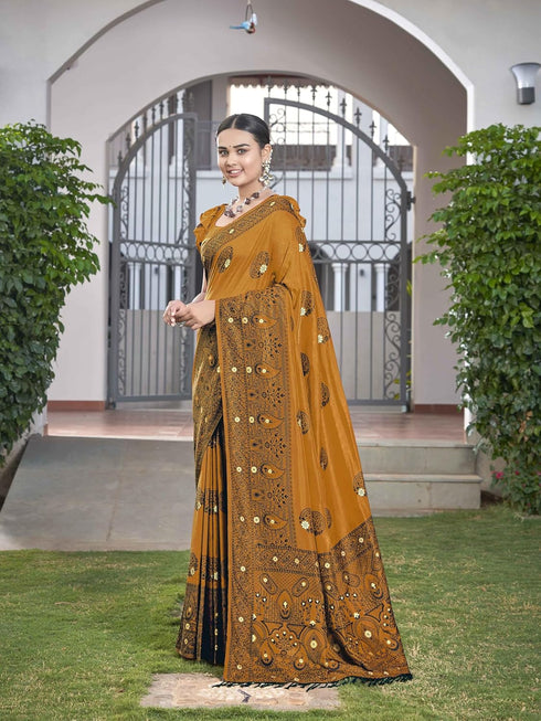 Vasthrlay Trendy Banarasi Jacquard Blouse