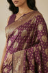 Vasthrlay Purple Jacquard Saree