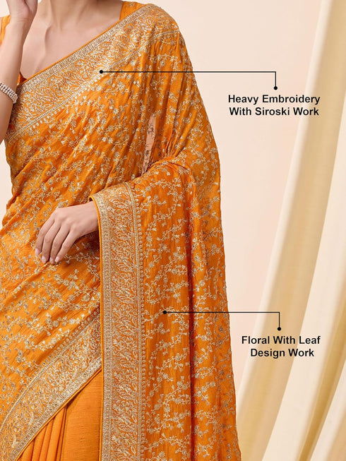 Vasthrlay Vichitra Embroidery Pink Ethnic Wear