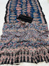 Vasthrlay Ajrakh Saree Crepe