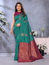 Vasthrlay Silk Unstitched Pink Dark Free Ethnic Wear