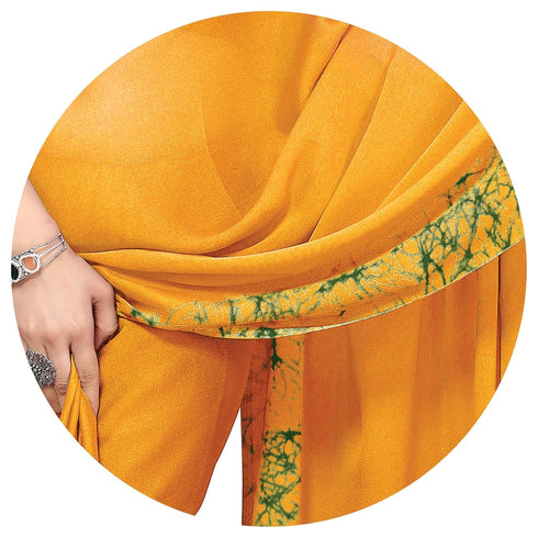 Vasthrlay Fashion Chiffon Abstrect Printed Ethnic Wear