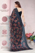 Vasthrlay Fashion Chiffon Turquoise Ethnic Wear