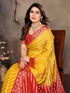 Vasthrlay Gold Banarasi Unstitched Saree