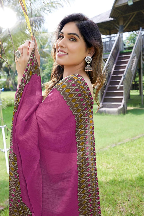 Vasthrlay Fashion Chiffon Printed Ethnic Wear