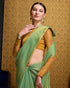 Vasthrlay Women's Cotton Length Unstitched Saree
