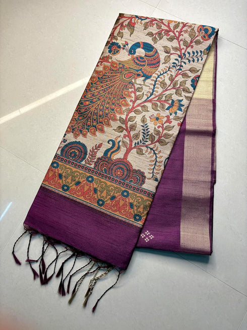 Vasthrlay Tussar Soft Saree